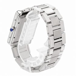 Cartier Tank Solo XL W5200028 White Dial Stainless Steel Watch
